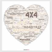 Shepos Liebe Herz Word Art . Aufkleber (Blatt)