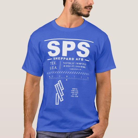 Sheppard AFB Air Force Base SPS T - Shirt (Vorderseite)