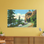 Shepperds Dell-Sicht auf unvergleichliche Schlucht Leinwanddruck (Insitu (Wohnzimmer))