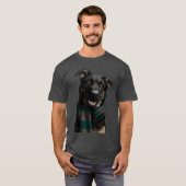Sheprador mit Schal T-Shirt (Vorne ganz)