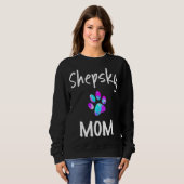 Shepsky Mama German Shepherd Husky Mix Dog Owner Sweatshirt (Vorne ganz)
