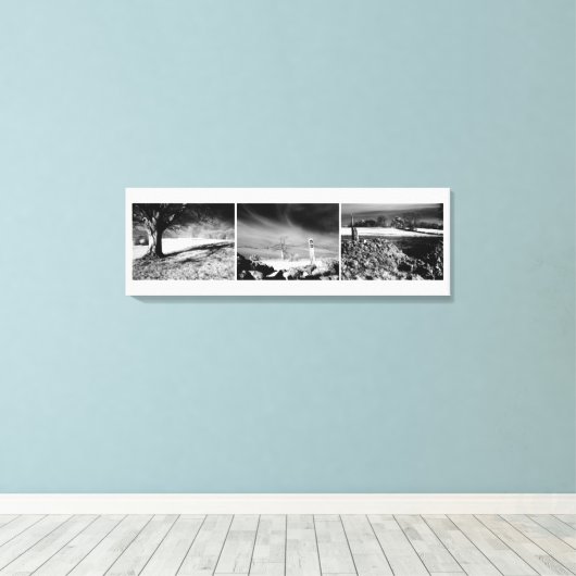 Shepton Mallet Triptych Panel. Leinwanddruck (Insitu (Holzboden))