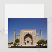 Sher-Dor Madrasah: Fassade Postkarte (Vorne/Hinten)