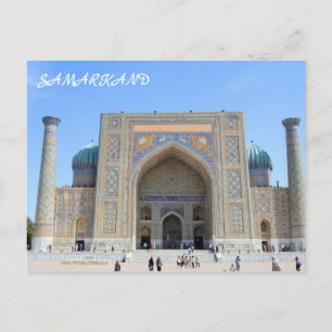 Sher-Dor Madrasah in Samarkand Postkarte