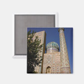 Sher-Dor Madrasah: Minaret Magnet (Vorderseite/Rückseite)