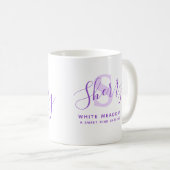 Sherame bedeutet Monogramm S lila Kaffeetasse (VorderseiteRechts)