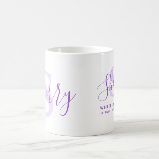 Sherame bedeutet Monogramm S lila Kaffeetasse (Mittel)