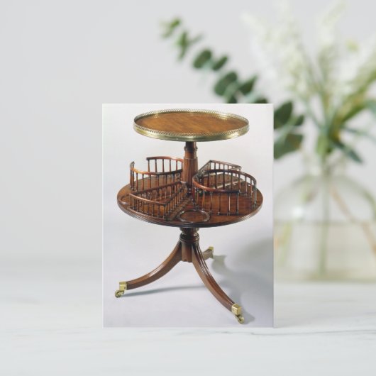 Sheraton zweistufiger dummer Kellner Postkarte (Stehend Vorderseite)