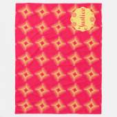 Sherbert Blumen fertigen Namensdecke besonders an Fleecedecke (Vorderseite)