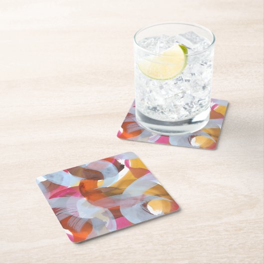 Sherbert I Rechteckiger Pappuntersetzer (Vor Ort)