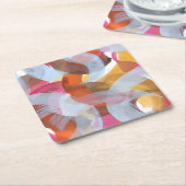 Sherbert I Rechteckiger Pappuntersetzer (angewinkelt)