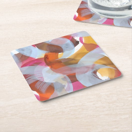 Sherbert I Rechteckiger Pappuntersetzer (angewinkelt)