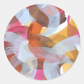 Sherbert I Runder Aufkleber (Vorderseite)