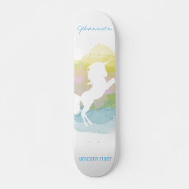 Sherbert Wolken-Einhorn-Reiter - Skateboard
