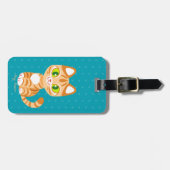 Sherbet die Orange Tabby Cat Gepäckanhänger (Vorderseite horizontal)