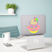 Sherbet Ice Cream Aufkleber (Laptop auf Schreibtisch)