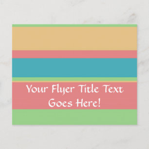 Sherbet Ice Creme Stripes Flyer