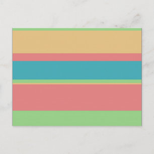 Sherbet Ice Creme Stripes Postkarte