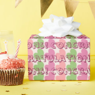 Sherbet Ice Herzlichen Glückwunsch Geschenkpapier