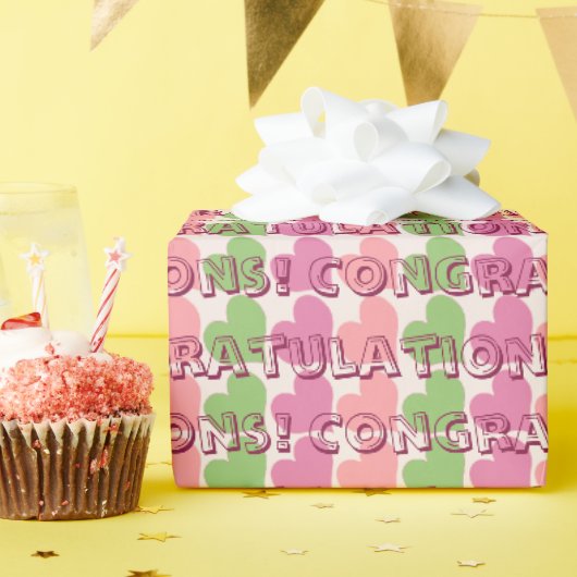 Sherbet Ice Herzlichen Glückwunsch Geschenkpapier (Geburtstagsparty)