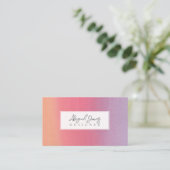 Sherbet Ombre Artist Wasserfarbenprofil Terminkarte (Stehend Vorderseite)