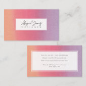 Sherbet Ombre Artist Wasserfarbenprofil Terminkarte (Vorne/Hinten)