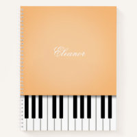 Sherbet Orange Piano Keyboard Benutzerdefinierter 