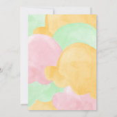 Sherbet Scooped Up Ice Cream Brautparty Einladung (Rückseite)