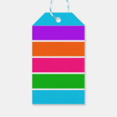 Sherbet Stripes Geschenkanhänger (Rückseite)