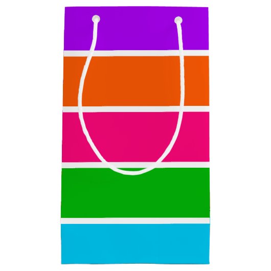 Sherbet Stripes Kleine Geschenktüte (Vorderseite)