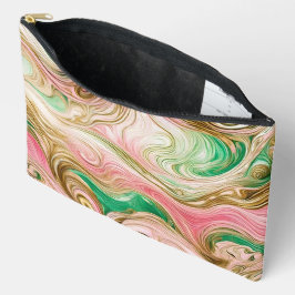 "Sherbet Swirl" Print Cosmetic Bag Zubehörtasche