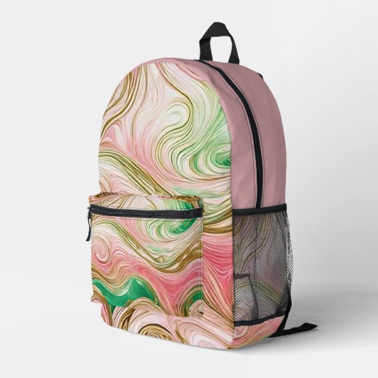 "Sherbet Swirl" - Rucksack (Rückseitige Ecke Rechts)