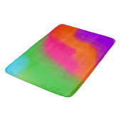 Sherbet Wasserfarben Badematte (Schrägansicht)