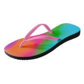 Sherbet Wasserfarben flackern Flops Badesandalen (Schrägansicht)
