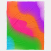 Sherbet Wasserfarben Fleece Decke (Vorderseite)