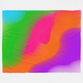 Sherbet Wasserfarben Fleece Decke (Vorderseite (Horizontal))