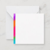 Sherbet Wasserfarben Mitteilungskarte (Rückseite)