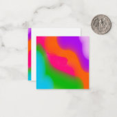 Sherbet Wasserfarben Mitteilungskarte (Vorderseite/Rückseite Beispiel)