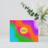 Sherbet Wasserfarben Postkarte (Stehend Vorderseite)