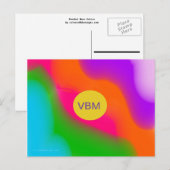 Sherbet Wasserfarben Postkarte (Vorne/Hinten)