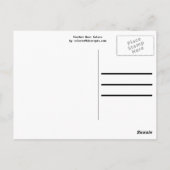 Sherbet Wasserfarben Postkarte (Rückseite)