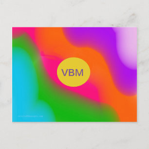 Sherbet Wasserfarben Postkarte
