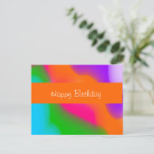 Sherbet Wasserfarben Postkarte (Stehend Vorderseite)