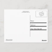 Sherbet Wasserfarben Postkarte (Rückseite)