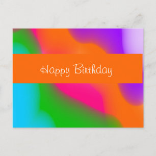Sherbet Wasserfarben Postkarte