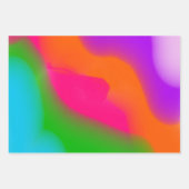 Sherbet Wasserfarben Umhüllungspapierblätter Geschenkpapier Set (Vorderseite)