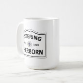 SHERBORN MASSACHUSETTS Hometown-Masse MA Townie Kaffeetasse (Vorderseite Links)