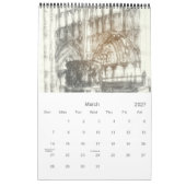 Sherborne Abbey Calendar Kalender (Mär 2027)