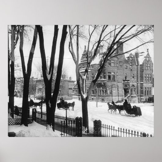 Sherbrooke Street im Winter, Montreal Notman - Poster (Vorne)