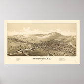 Sherburne, NY Panoramic Map - 1887 Poster (Vorne)